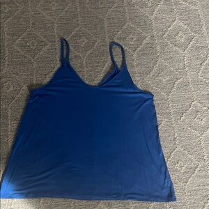 LOFT Royal Blue Braided-Strap V-Neck Camisole